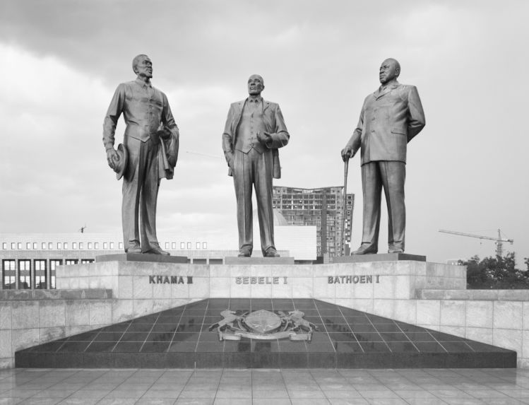 Botswana, The Three Dikgosi Monument (built by North Korea), Botswana, Gaborone 2013