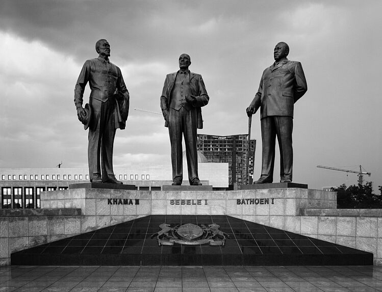 Botswana, The Three Dikgosi Monument (built by North Korea), Botswana, Gaborone 2013