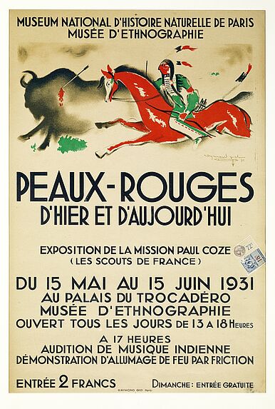 Peaux-Rouges d’hier et d’aujourd’hui, exposition de la mission Paul Coze au musée d’ethnographie du Trocadéro en 1931