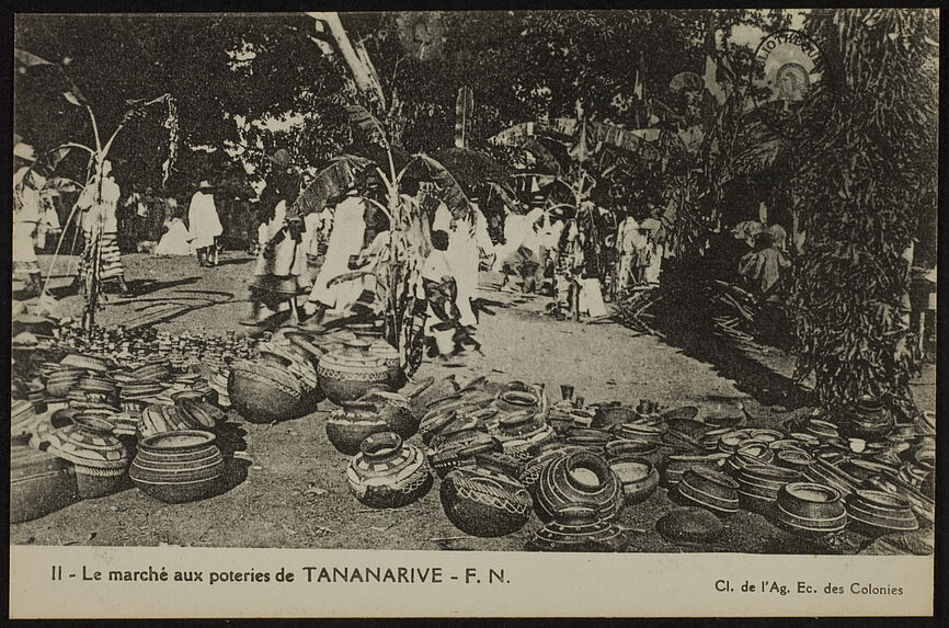 Le marché aux poteries de Tananarive