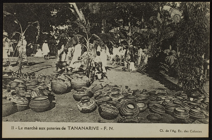 Le marché aux poteries de Tananarive