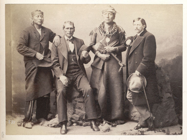 Joseph, Black Dog, Ogeas Captain, and J. N. Florer. Osages