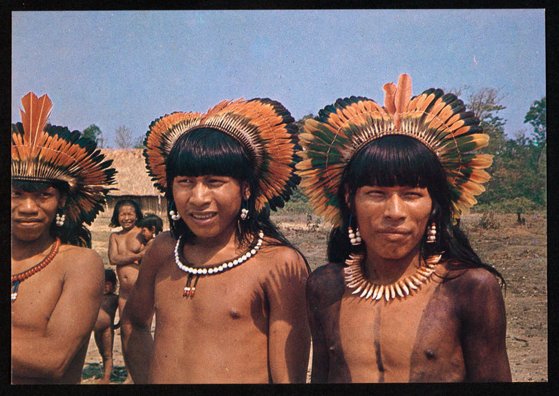 Indios do Brasil. Tribo Xavante - Mato Grosso (Leste)